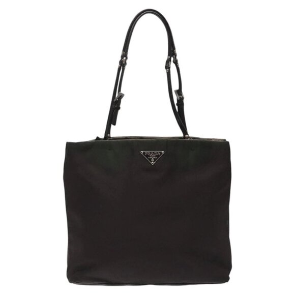 PRADA Hand Bag Nylon Khaki Auth ki5477 - Picture 2 of 16